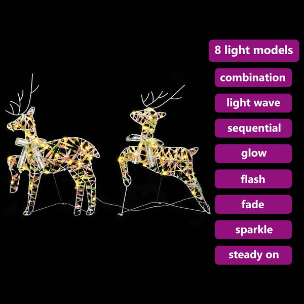 LED Porot 40 LED-valoilla 2 pcs Lämpimän Valkoinen PET