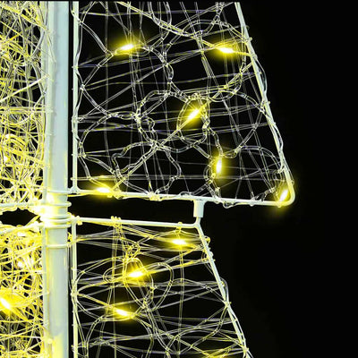 Lämpimän valkoinen joulukuusi 100 led-valoilla Fulga 120cm (akryyli)