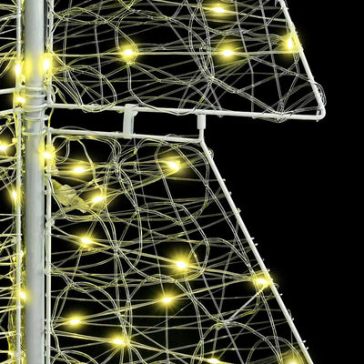 Lämpimän valkoinen joulukuusi 240 led-valoilla Selcuk 180cm (akryyli)