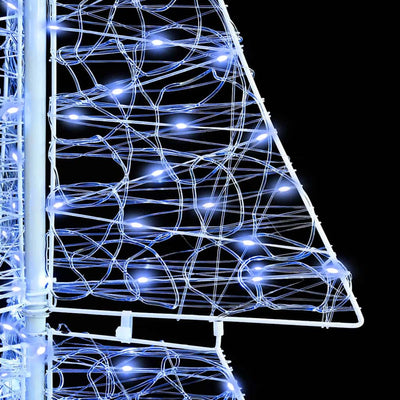 Viileä valkoinen joulukuusi Marencia 180cm (240 led-valoilla akryyli)