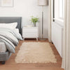 Tekonahkainen lampaantalja-matto TAFALLA Beige 60 x 110 cm