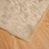 Tekonahkainen lampaantalja-matto TAFALLA Beige 100 x 200 cm