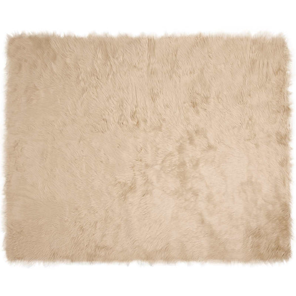 Tekonahkainen lampaantalja-matto TAFALLA Beige 200 x 280 cm
