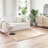 Tekonahkainen lampaantalja-matto TAFALLA Beige 160 x 160 cm