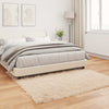 Tekonahkainen lampaantalja-matto TAFALLA Beige 160 x 160 cm