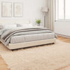 Tekonahkainen lampaantalja-matto TAFALLA Beige 200 x 200 cm