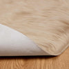 Tekonahkainen lampaantalja-matto TAFALLA Beige Ø 200 cm
