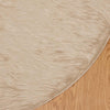Tekonahkainen lampaantalja-matto TAFALLA Beige Ø 200 cm