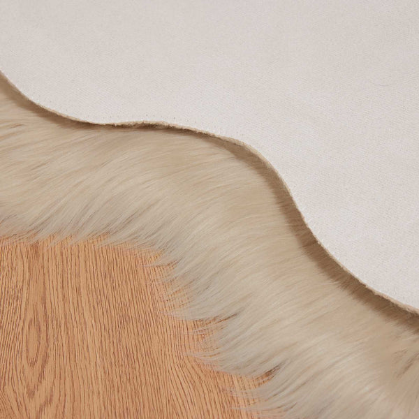 Tekonahkainen lampaantalja-matto TAFALLA Beige 50 x 80 cm