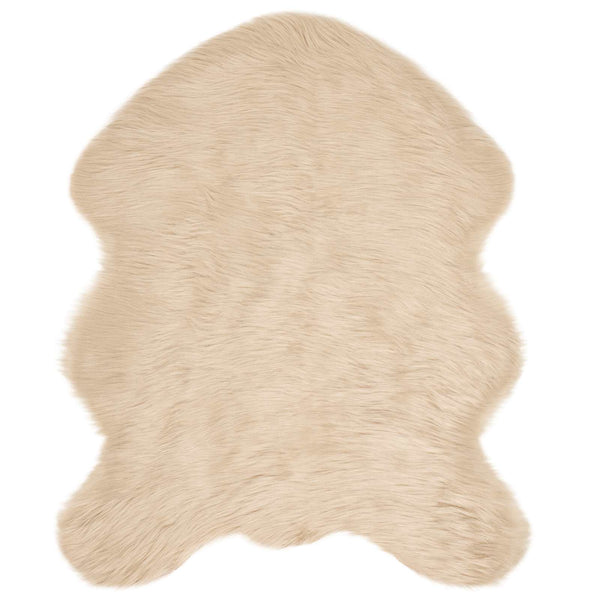 Tekonahkainen lampaantalja-matto TAFALLA Beige 50 x 80 cm