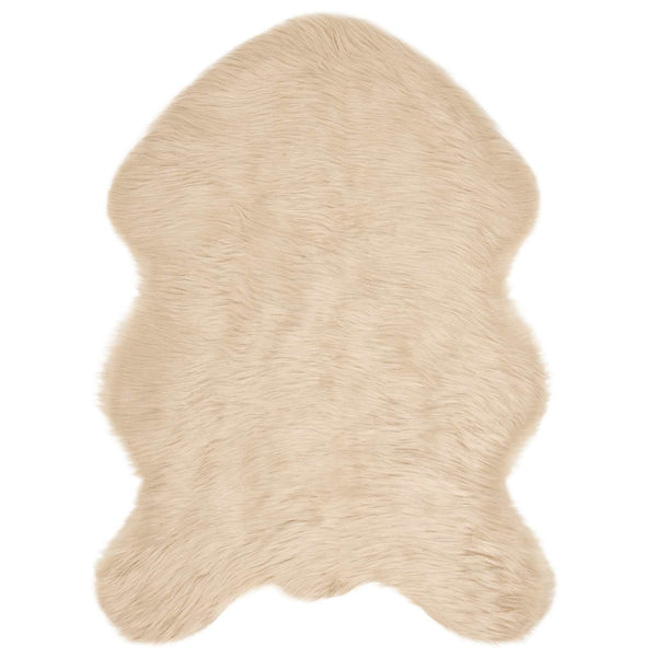 Tekonahkainen lampaantalja-matto TAFALLA Beige 60 x 90 cm