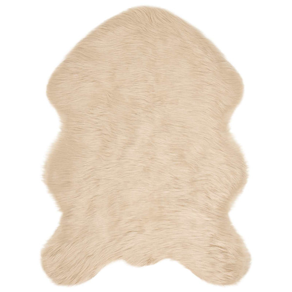 Tekonahkainen lampaantalja-matto TAFALLA Beige 80 x 120 cm