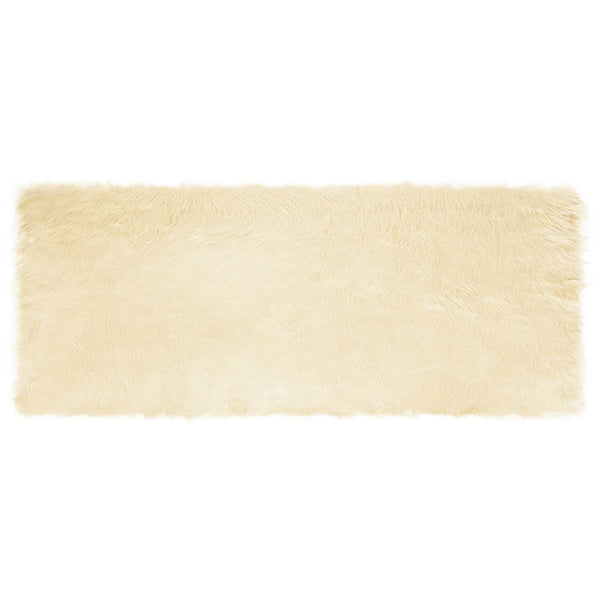 Tekonahkainen lampaantalja-matto TAFALLA Kerma 80 x 200 cm