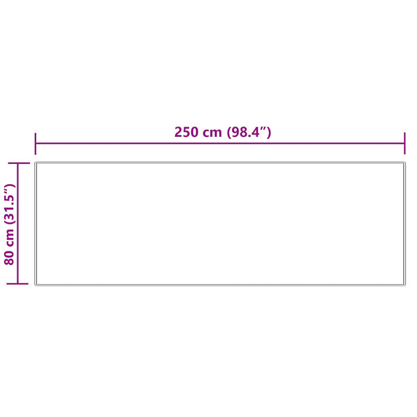 Tekonahkainen lampaantalja-matto TAFALLA Kerma 80 x 250 cm