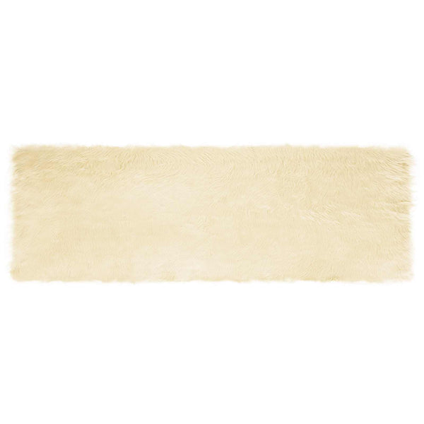 Tekonahkainen lampaantalja-matto TAFALLA Kerma 80 x 250 cm