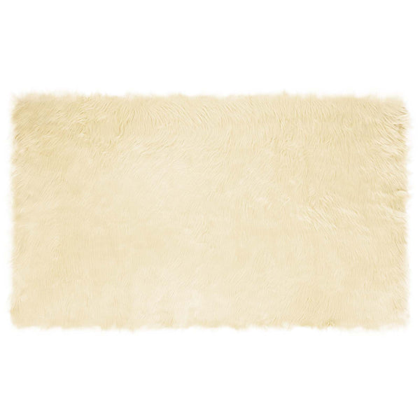 Tekonahkainen lampaantalja-matto TAFALLA Kerma 100 x 200 cm