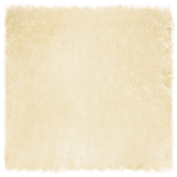 Tekonahkainen lampaantalja-matto TAFALLA Kerma 240 x 240 cm