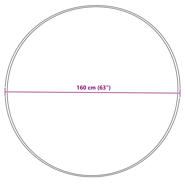 Tekonahkainen lampaantalja-matto TAFALLA Kerma Ø 160 cm