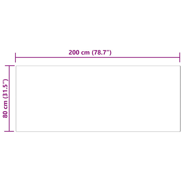 Tekonahkainen lampaantalja-matto TAFALLA Harmaa 80 x 200 cm