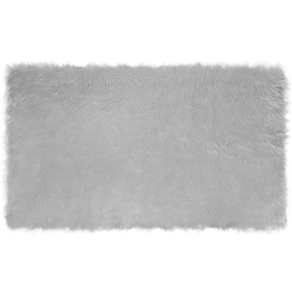 Tekonahkainen lampaantalja-matto TAFALLA Harmaa 100 x 200 cm