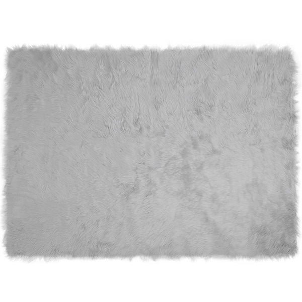 Tekonahkainen lampaantalja-matto TAFALLA Harmaa 160 x 230 cm