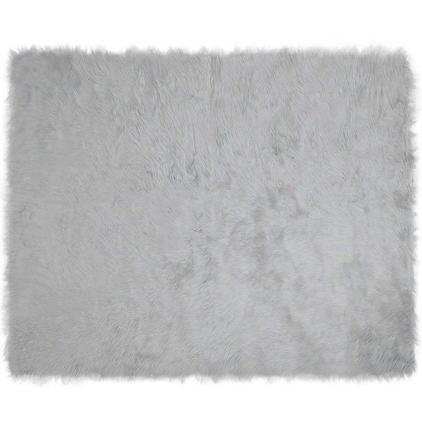 Tekonahkainen lampaantalja-matto TAFALLA Harmaa 200 x 280 cm