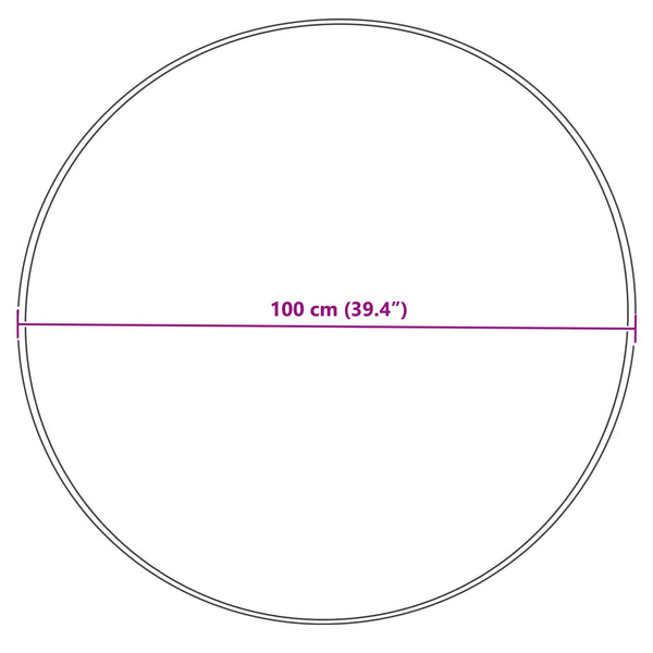 Tekonahkainen lampaantalja-matto TAFALLA Harmaa Ø 100 cm