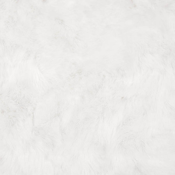 Liukuestettä sisältävä tekokaninannahkamatto OLITE valkoinen