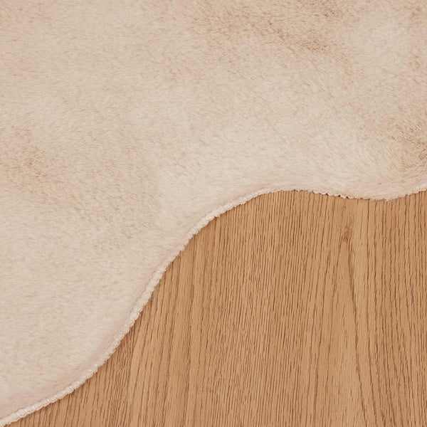 Liukuestettä sisältävä tekokaninannahkamatto OLITE Taupe