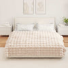 Tekoturkki Jäniksen Peitto Beige 150 x 220 cm Polyesteri