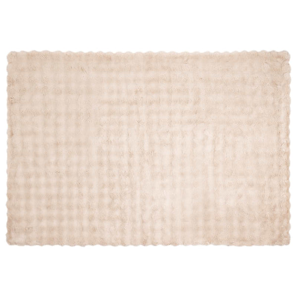 Tekoturkki Jäniksen Peitto Beige 150 x 220 cm Polyesteri