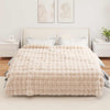 Tekoturkki Jäniksen Peitto Beige 220 x 240 cm Polyesteri