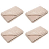 Tekoturkki Jäniksen Peitto 4 pcs Beige 130 x 150 cm Polyesteri