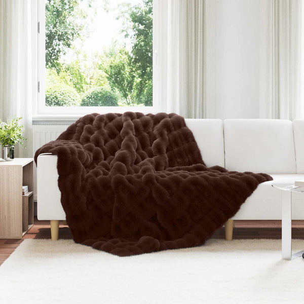 Tekoturkki Jäniksen Peitto Camel 150 x 220 cm Polyesteri