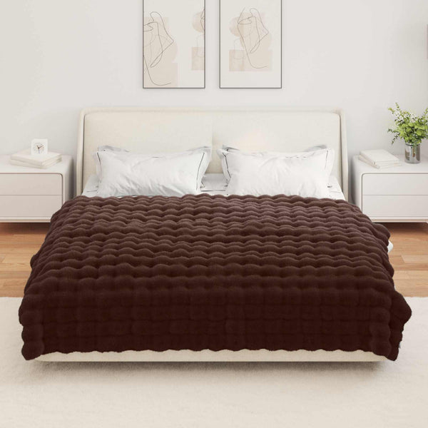 Tekoturkki Jäniksen Peitto Camel 150 x 220 cm Polyesteri