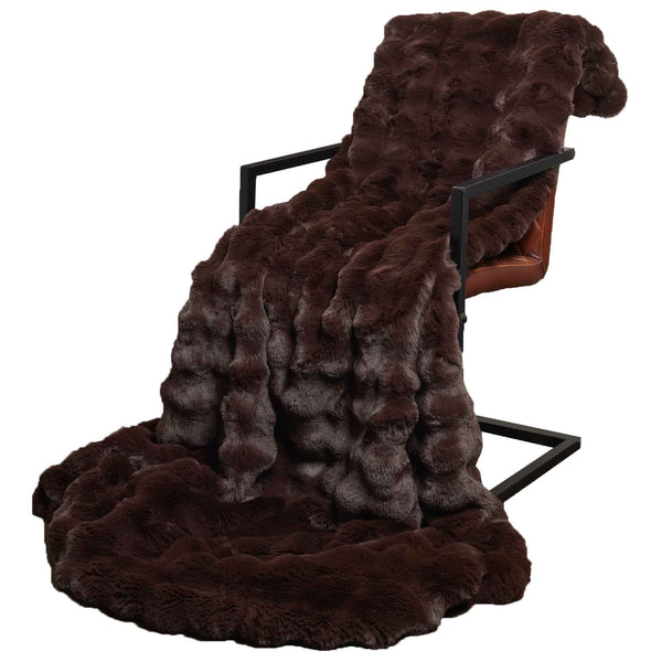 Tekoturkki Jäniksen Peitto Camel 150 x 220 cm Polyesteri