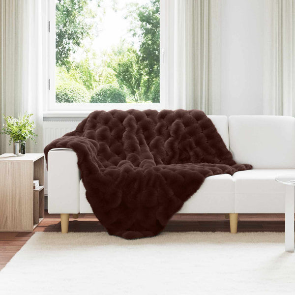 Tekoturkki Jäniksen Peitto Camel 220 x 240 cm Polyesteri