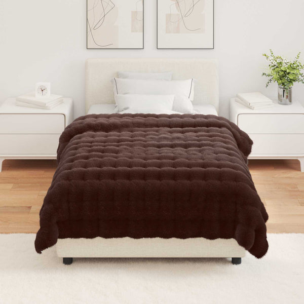 Tekoturkki Jäniksen Peitto Camel 220 x 240 cm Polyesteri