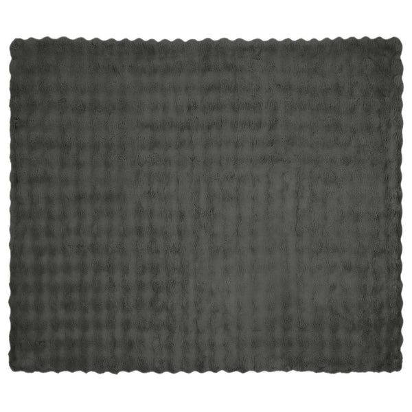 Tekoturkki Jäniksen Peitto Tumma harmaa 130 x 150 cm Polyesteri