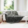 Tekoturkki Jäniksen Peitto 4 pcs Tumma harmaa 150 x 220 cm