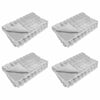 Tekoturkki Jäniksen Peitto 4 pcs Harmaa 240 x 270 cm Polyesteri