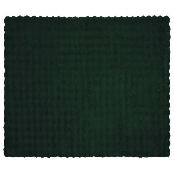 Tekoturkki Jäniksen Peitto Tummanvihreä 130 x 150 cm Polyesteri
