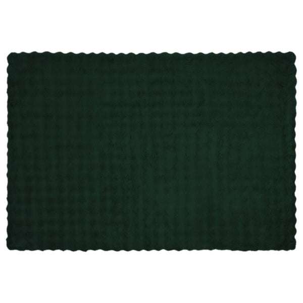 Tekoturkki Jäniksen Peitto Tummanvihreä 150 x 220 cm Polyesteri