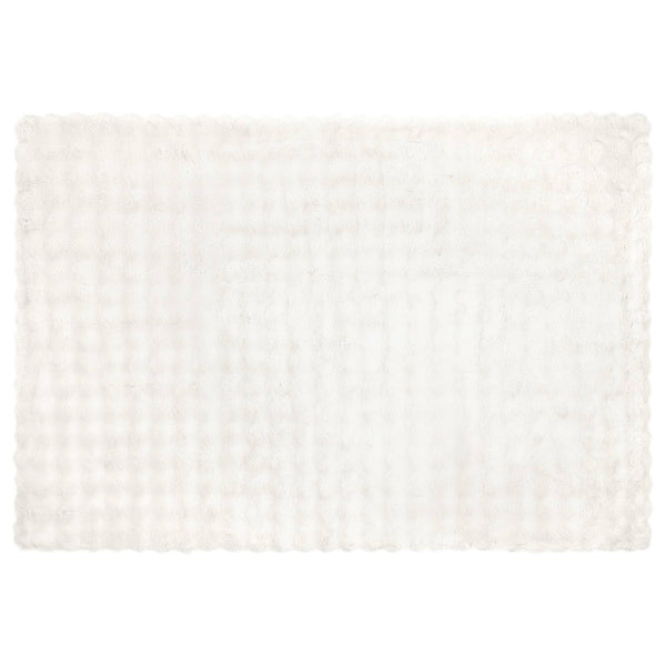 Tekoturkki Jäniksen Peitto Valkoinen 150 x 220 cm Polyesteri