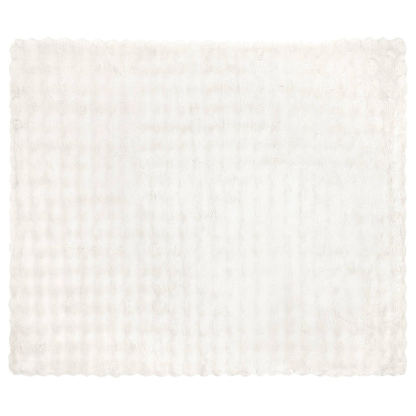 Tekoturkki Jäniksen Peitto Valkoinen 220 x 240 cm Polyesteri