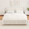 Tekoturkki Jäniksen Peitto 4 pcs Valkoinen 150 x 220 cm