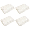 Tekoturkki Jäniksen Peitto 4 pcs Valkoinen 240 x 270 cm