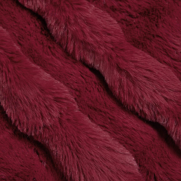 Tekoturkki Jäniksen Peitto Bordeaux punainen 150 x 220 cm