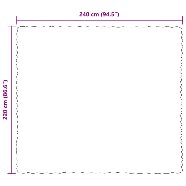 Tekoturkki Jäniksen Peitto 4 pcs Bordeaux punainen 220 x 240 cm