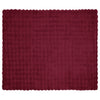 Tekoturkki Jäniksen Peitto 4 pcs Bordeaux punainen 220 x 240 cm